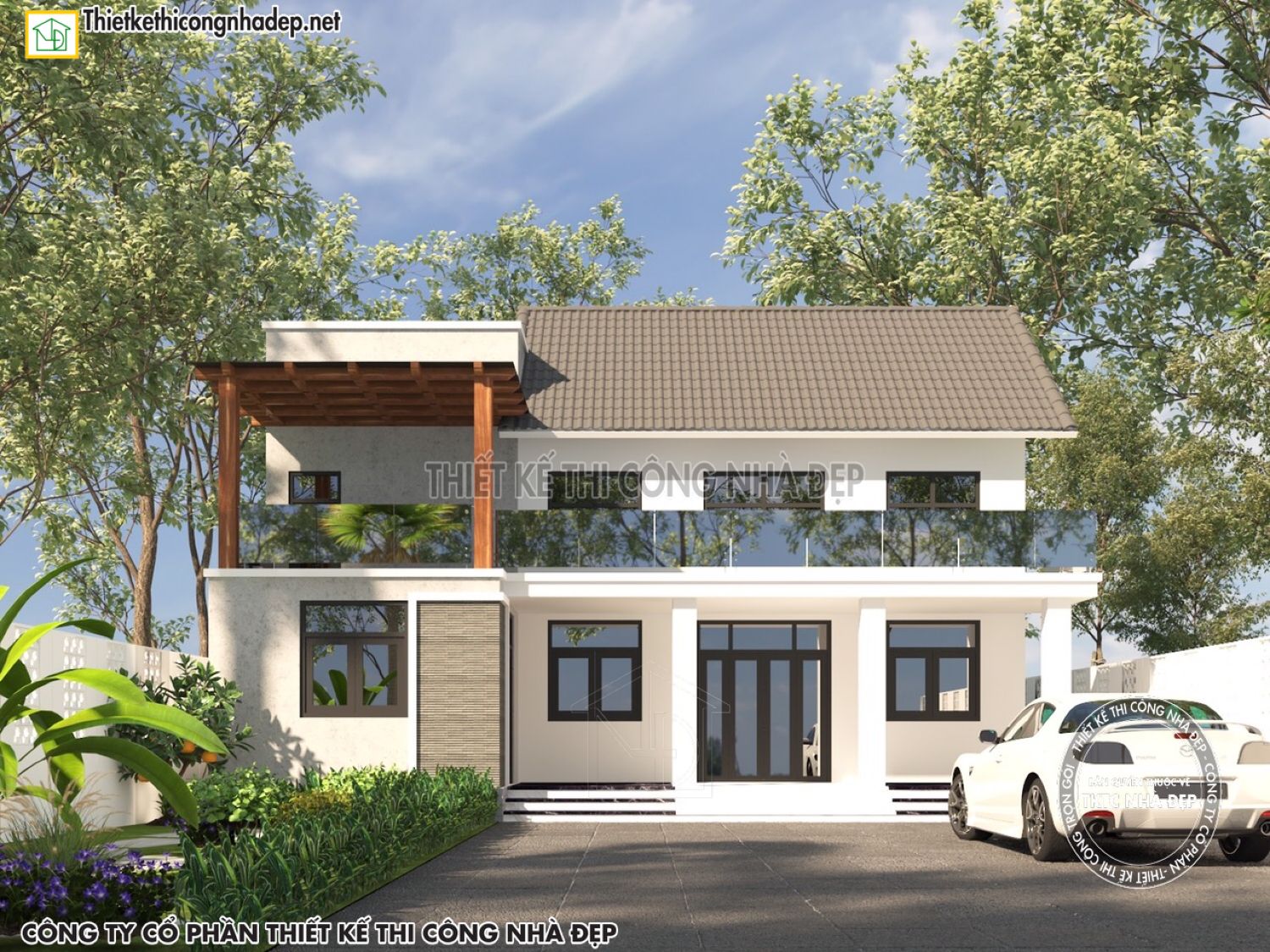 Giới thiệu 7 bản vẽ nhà cấp 4 gác lửng mái thái đáng xây nhất hiện nay  TIN924059 - Kiến trúc Angcovat