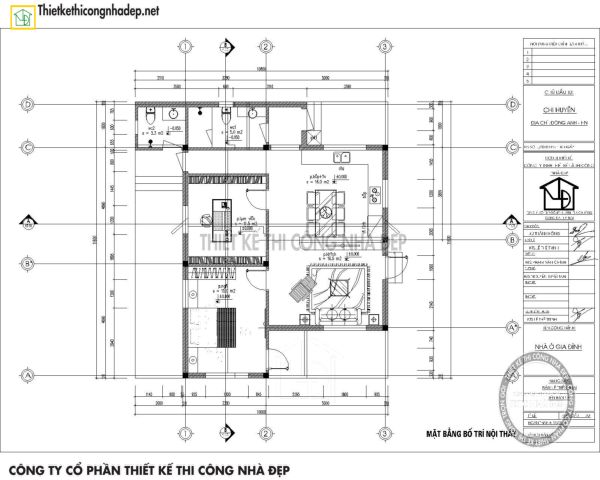 Bản vẽ công năng nhà cấp 4 mái Thái 90m2